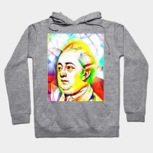 Edward Gibbon Colourful Portrait | Edward Gibbon Artwork 11 Hoodie